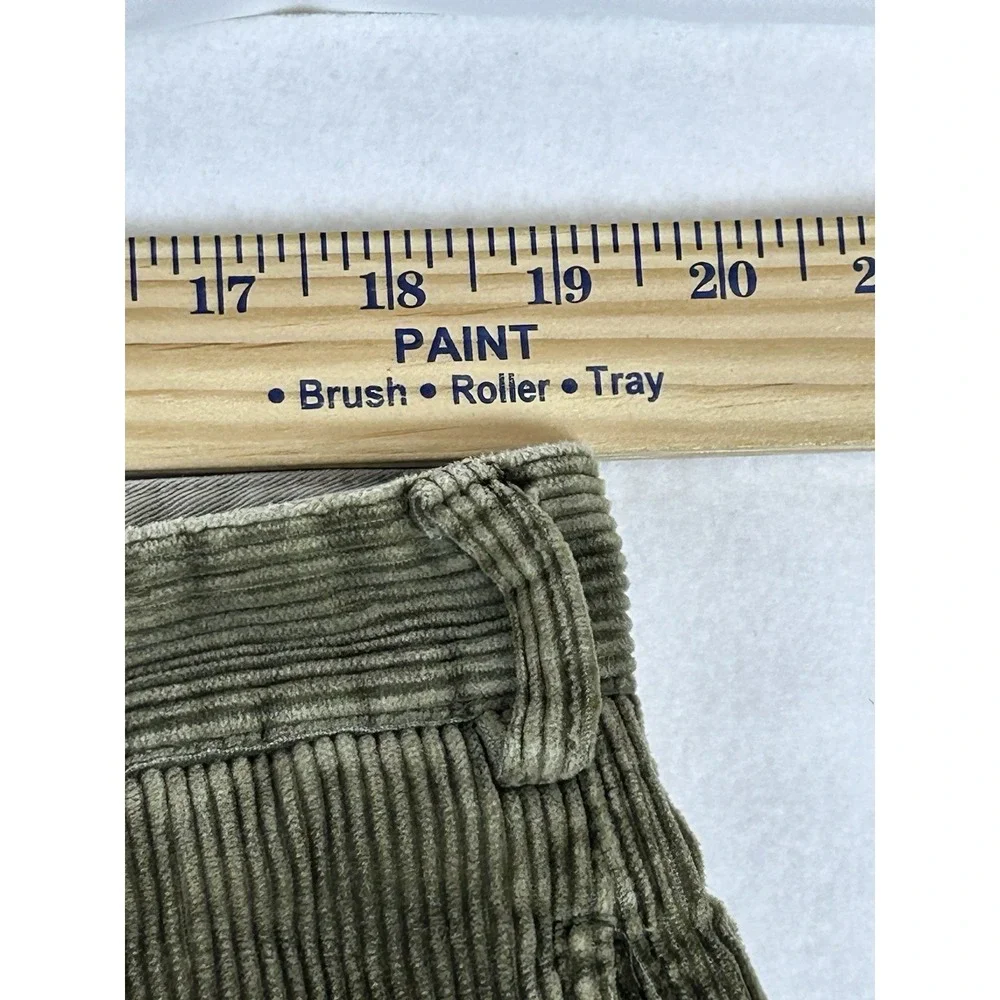 Vtg Tommy Hilfiger Corduroy Pants Mens 38x32 Brown Straight Cuffed Cotton